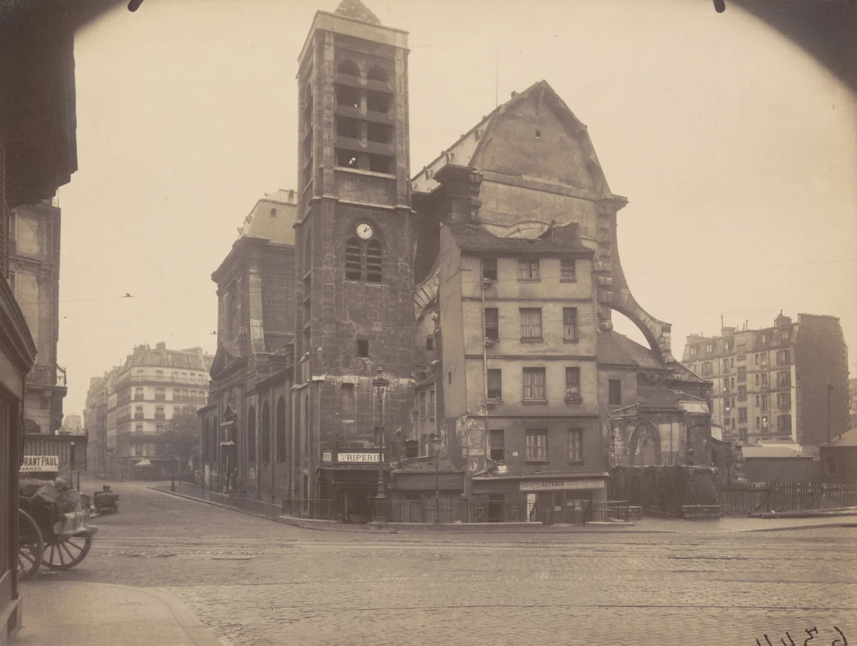 St Nicolas du Chardonnet by Eugène Atget, photograph, 1922