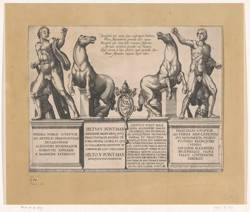 De Dioscuren by anonymous, print, 1565-1630