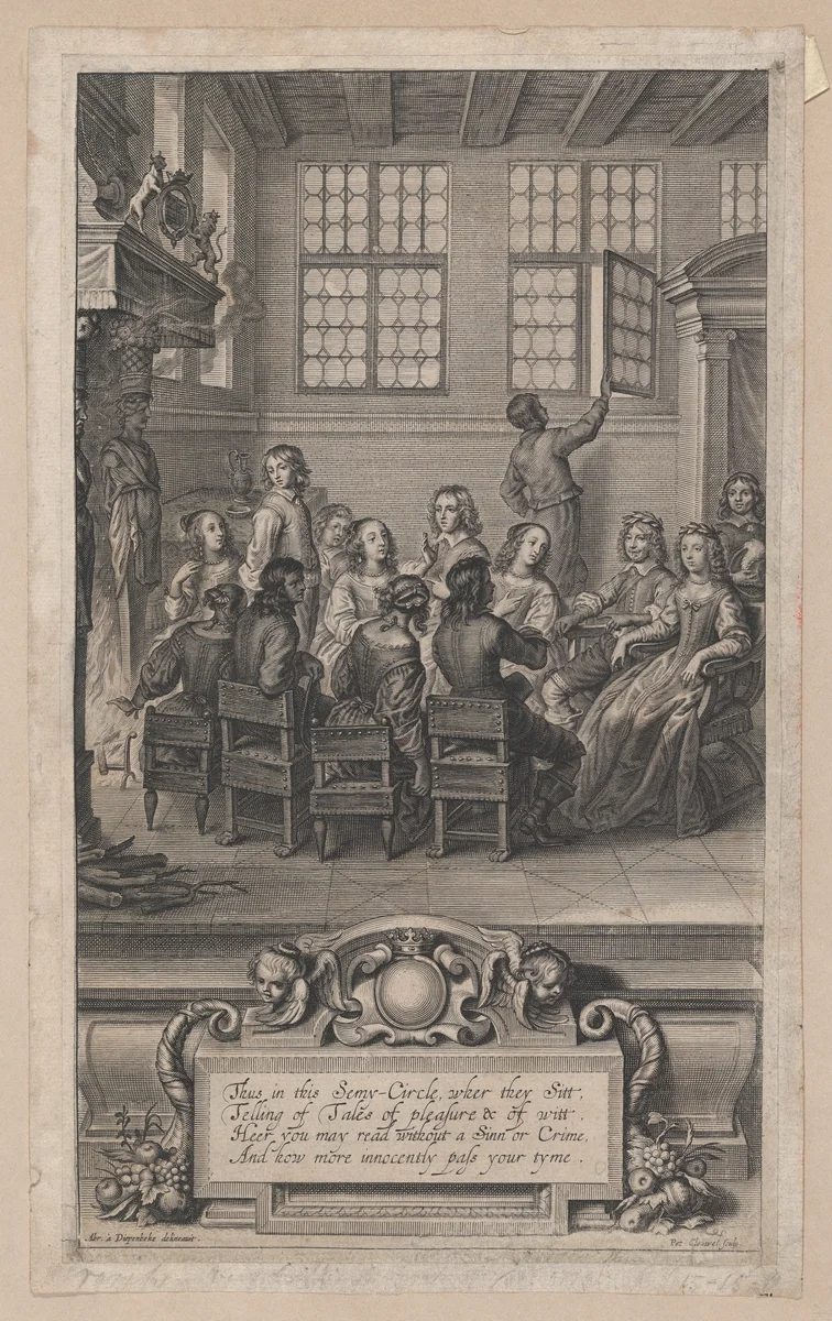 The Family of William Cavendish, Marquess of Newcastle-upon-Tyne by Peeter Clouwet, print, 1656