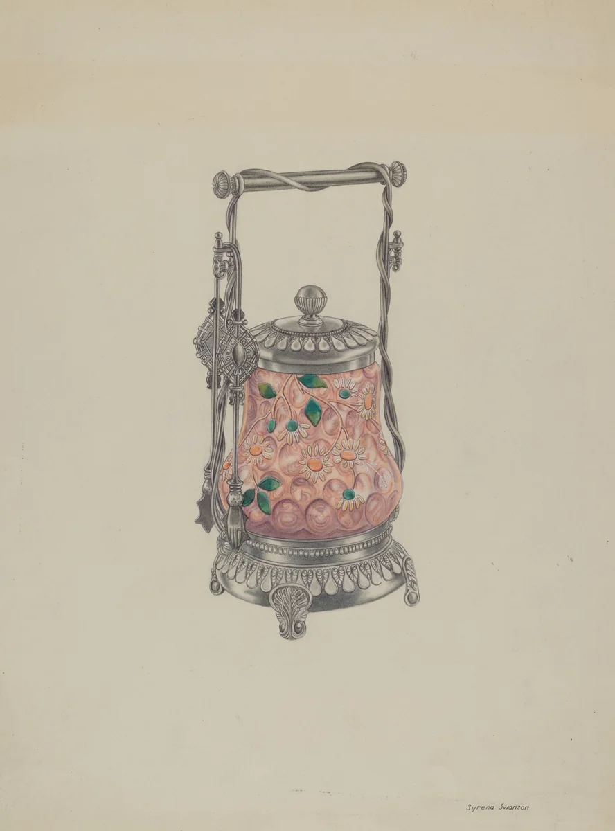 Pickle Jar by Syrena Swanson, index of american design, 1935-1942