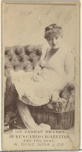 Card Number 159, Janeau Dryden, from the Actors and Actresses series (N145-5) issued by Duke Sons & Co. to promote Cameo Cigarettes by W. Duke, Sons & Co., photograph, 1880-1889