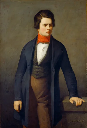 Leconte de Lisle by Jean-François Millet, painting, 1840-1841