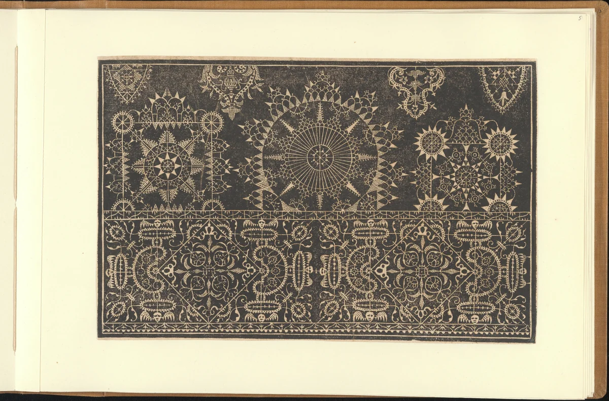 Schon newes Modelbuch...Page 5(r) by Sigismundus Latomus, book, 1617