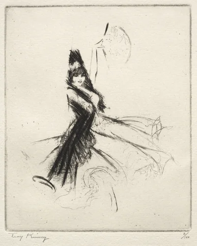 Tortola Valencia by Troy Kinney, print, 1918