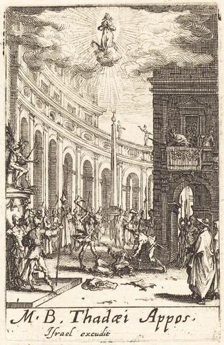 The Martyrdom of Saint Thaddeus by Jacques Callot, print, 1634-1635