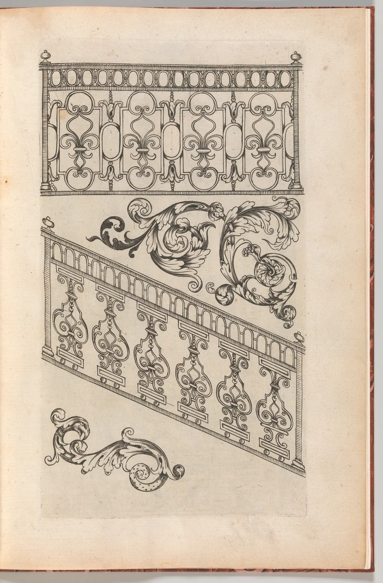 Diverses Pieces de Serruriers, page 16 (recto) by Jean Berain, book, 1658-1668