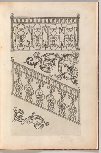 Diverses Pieces de Serruriers, page 16 (recto) by Jean Berain, book, 1658-1668