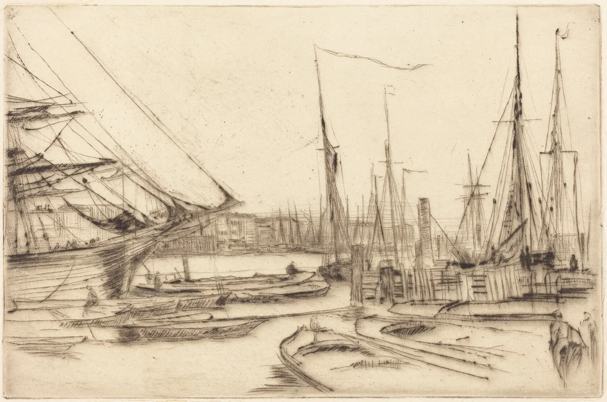 A Sketch from Billingsgate by James McNeill Whistler, print, 1878