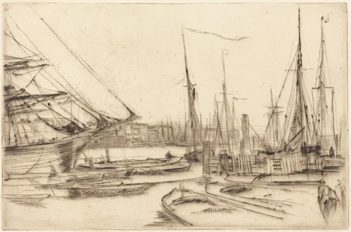 A Sketch from Billingsgate by James McNeill Whistler, print, 1878