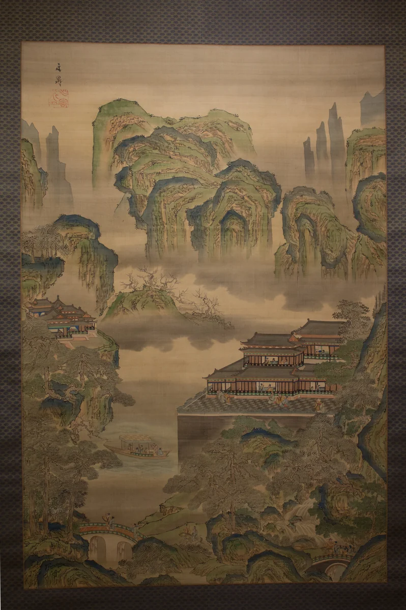 Palace Landscape by Tani Bunchō (谷文晁), painting, 1800-1833