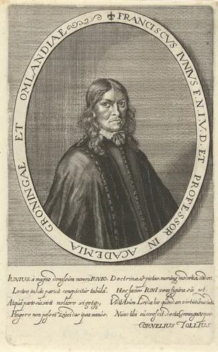 Portret van Franciscus Junius by Steven van Lamsweerde, print, 1654