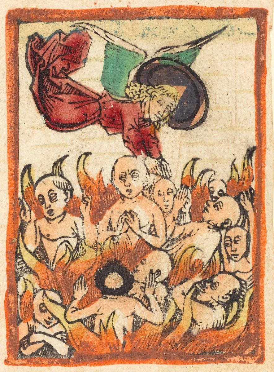 Purgatory by German 15th Century, print, 1480