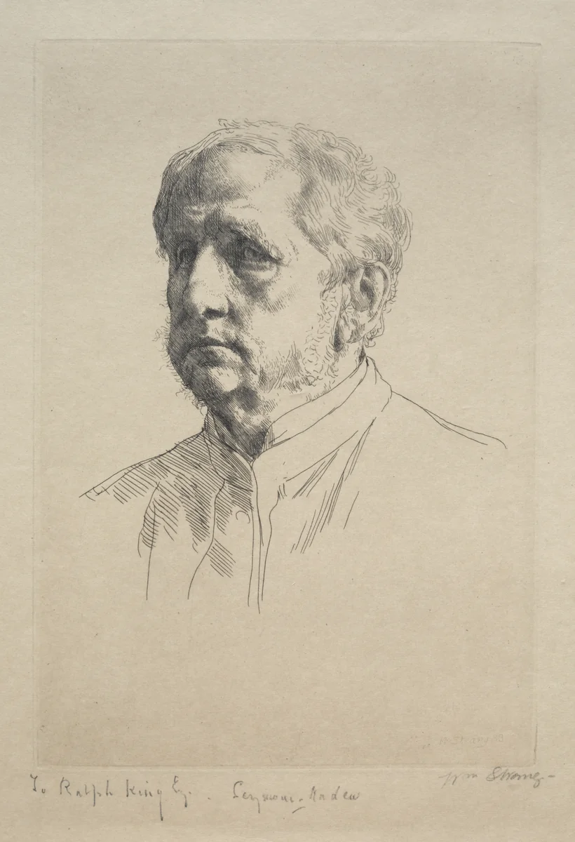 Sir Francis Seymour Haden by William Strang, print, 1883