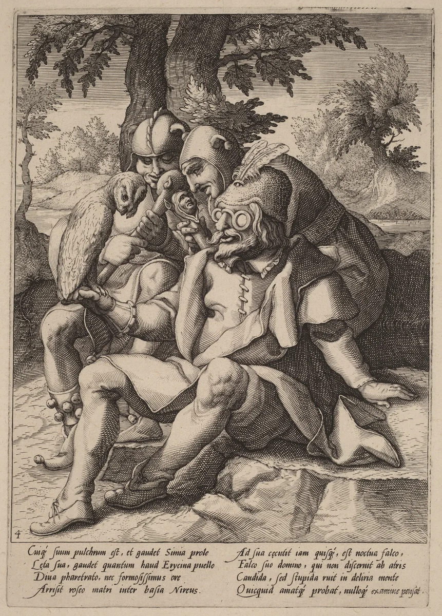 The Wisdom of Fools by Hendrick Goltzius
Karel van Mander I, print, 1590-1600