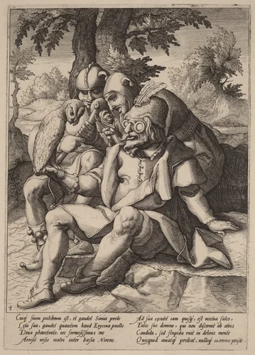 The Wisdom of Fools by Hendrick Goltzius
Karel van Mander I, print, 1590-1600