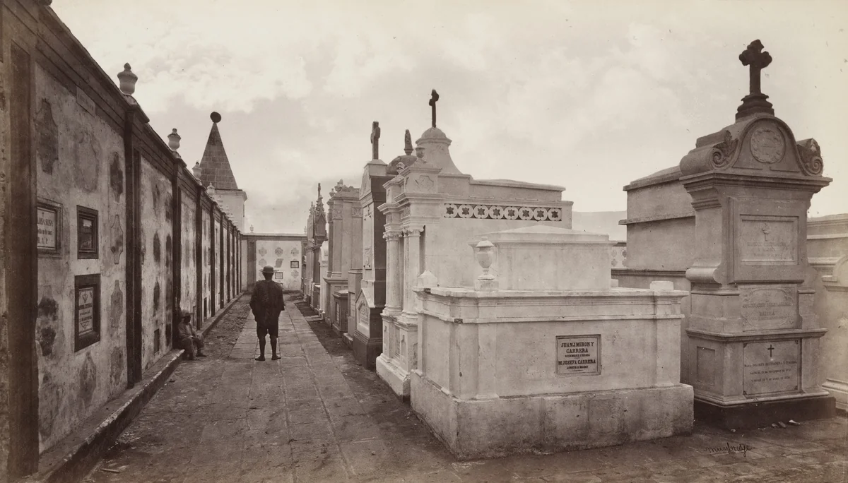 Cemetery, Guatemala by Eadweard Muybridge, photograph, 1875