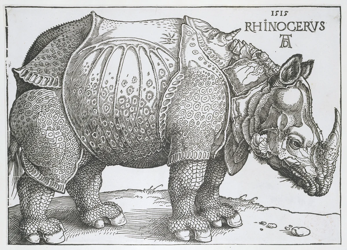 Neushoorn by Unknown, print, 1515