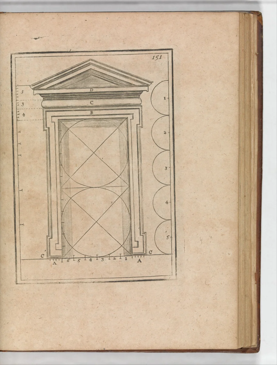 The First Book of Architecture by Andrea Palladio by Pierre Le Muet, book, 1716