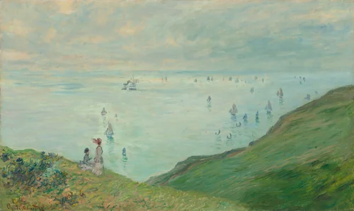 Cliffs at Pourville by Claude Monet, painting, 1882