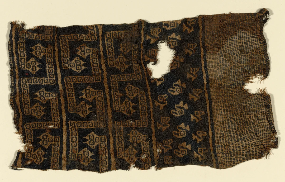 Fragment by Peru, textile, 900-1470