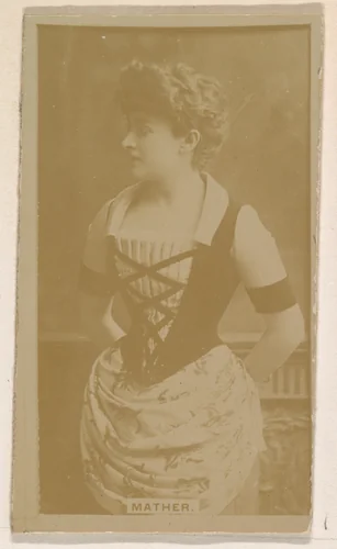 Margaret Mather, from the Actresses series (N245) issued by Kinney Brothers to promote Sweet Caporal Cigarettes by Kinney Brothers Tobacco Company, photograph, 1890