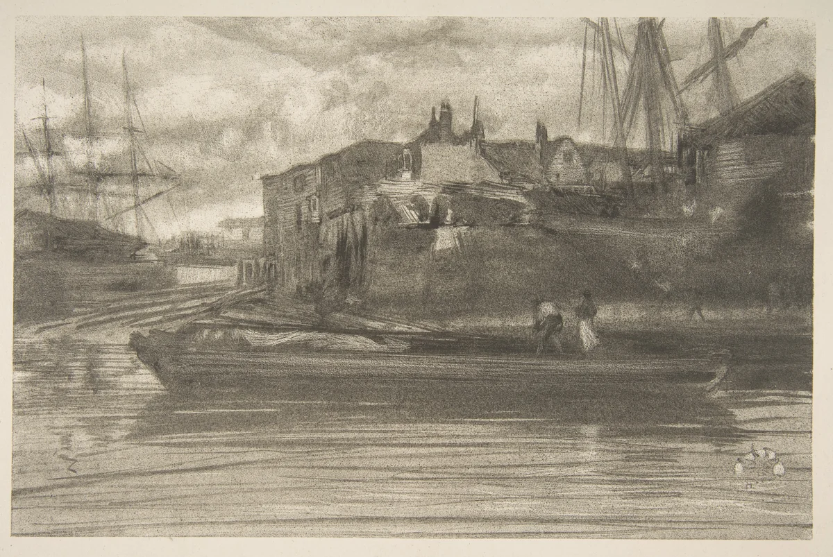 Limehouse by James McNeill Whistler, print, 1878