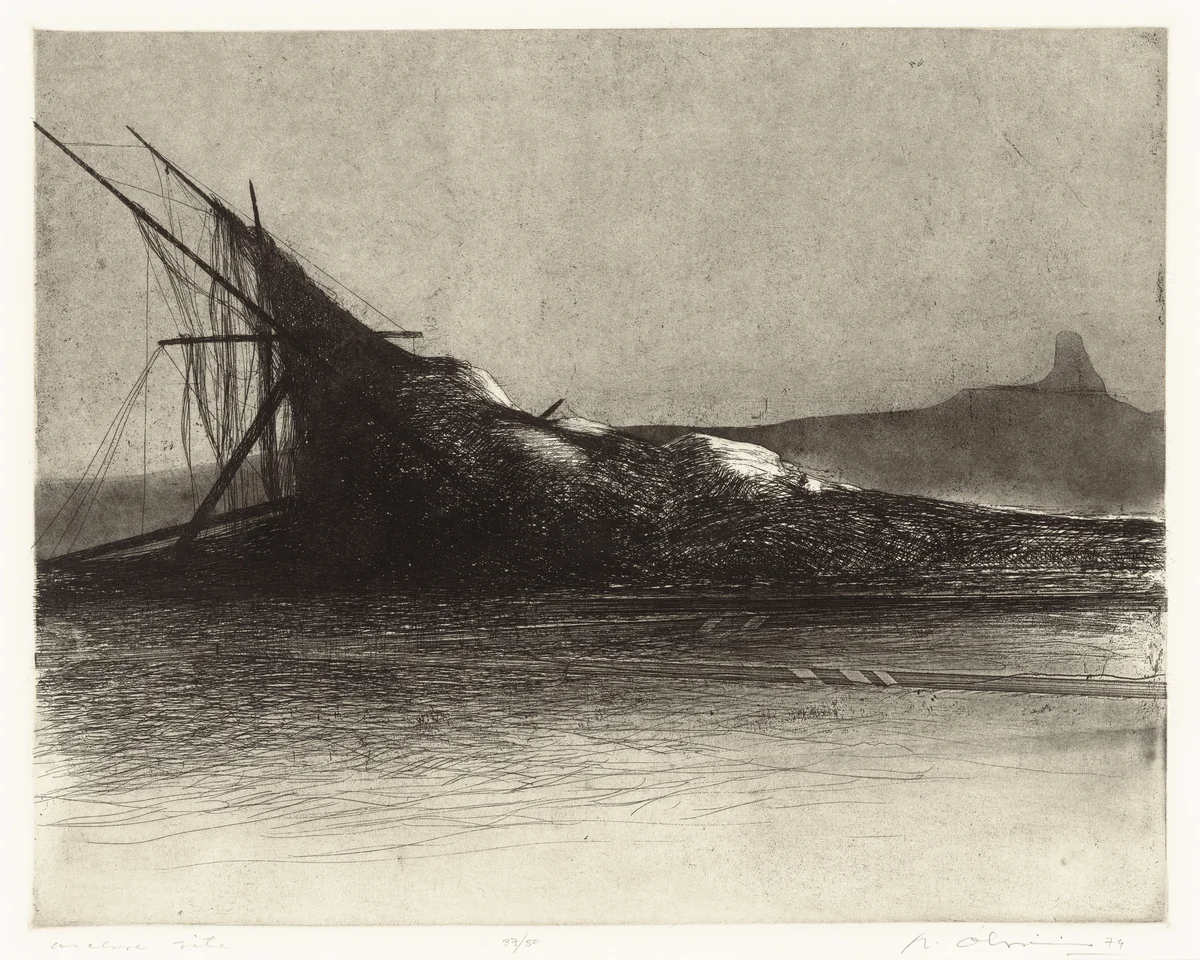 Archive Site by Nathan Oliveira, print, 1979