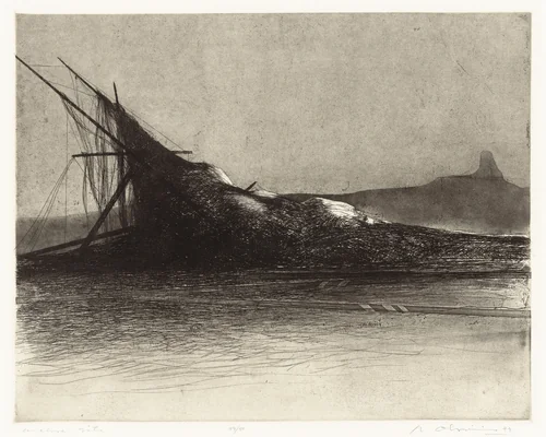 Archive Site by Nathan Oliveira, print, 1979