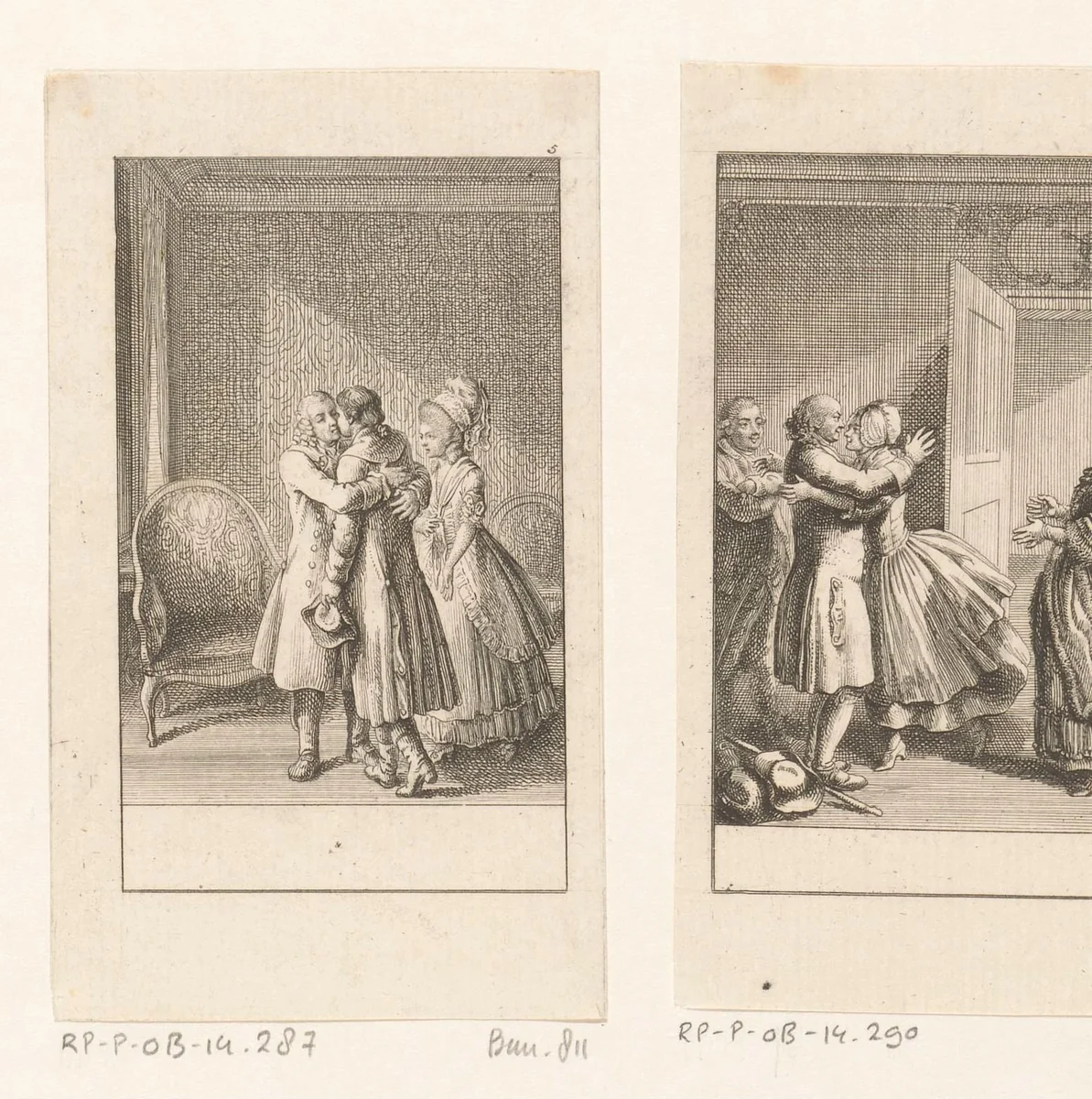 Thuiskomst van de verloren zoon by Daniel Nikolaus Chodowiecki, print, 1781