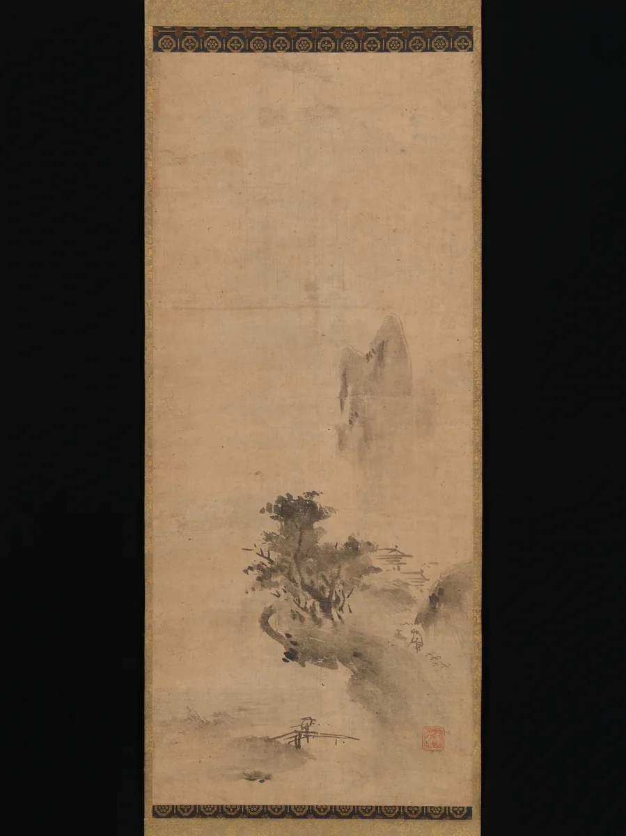 Splashed-Ink Landscape by Bokushō Shūshō, painting, 1500-1533