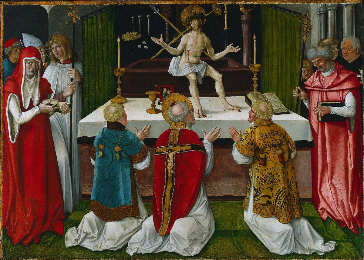 The Mass of Saint Gregory by Hans Baldung, painting, 1511