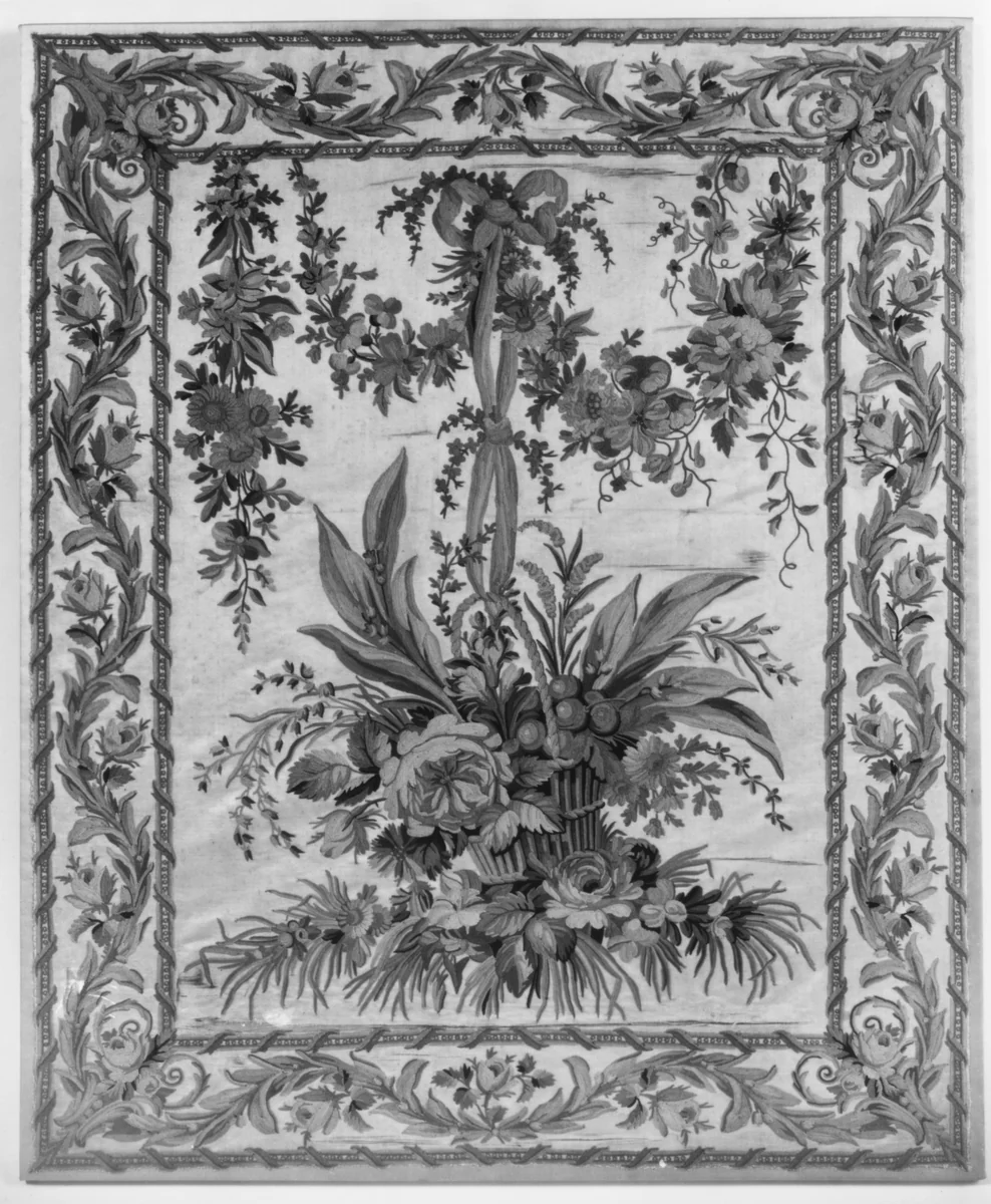 Firescreen panel by Philippe de Lasalle, textile, 1774-1793