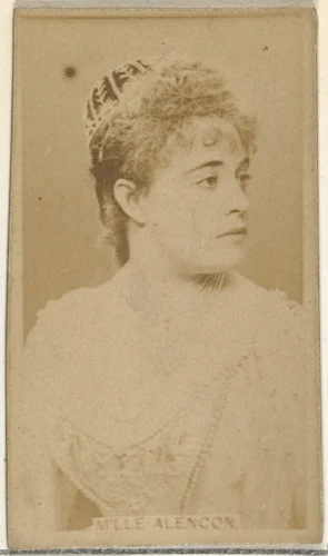 M'lle Alencon, from the Actors and Actresses series (N145-8) issued by Duke Sons & Co. to promote Duke Cigarettes by W. Duke, Sons & Co., photograph, 1890-1895