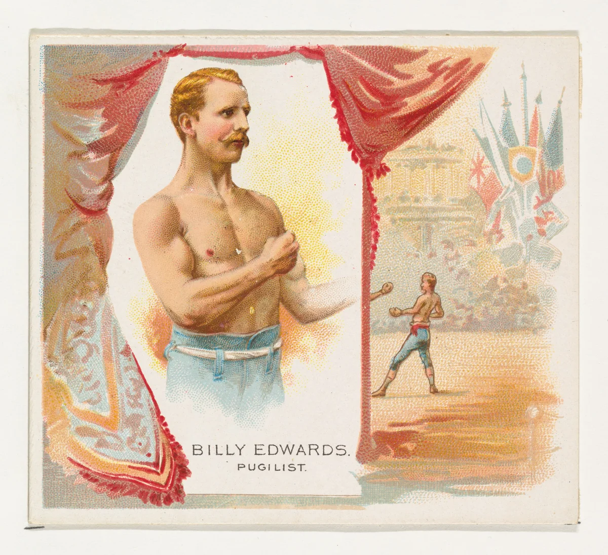 Billy Edwards, Pugilist, from World's Champions, Second Series (N43) for Allen & Ginter Cigarettes by Allen & Ginter, print, 1888
