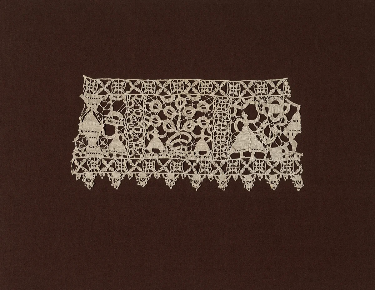 Fragment (Border) by Italy, textile, 1590-1610