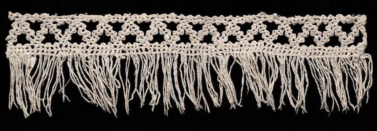 Bobbin Lace Insertion with Fringe by Unknown, textile, 1540-1560