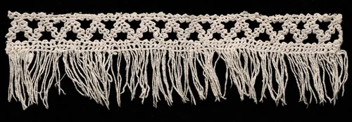 Bobbin Lace Insertion with Fringe by Unknown, textile, 1540-1560