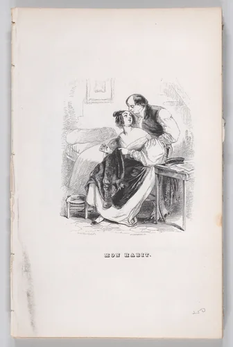 My Coat, from "The Complete Works of Béranger" by J. J. Grandville, print, 1836