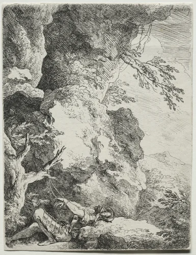 St. William, The Hermit Saint by Christian Wilhelm Ernst Dietrich, print