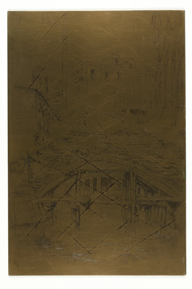 Ponte del Piovan by James McNeill Whistler, metalwork, 1879-1880