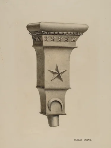 Drain Head by Herbert Barnard, index of american design, 1941