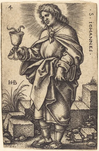 Saint John by Sebald Beham, print, 1545-1546