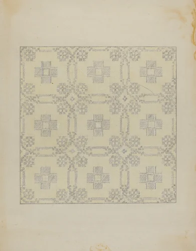 Tablecloth by Elizabeth Valentine, index of american design, 1936