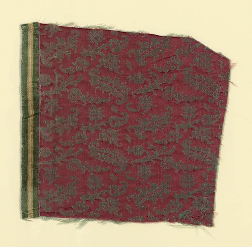Fragment by Italy, textile, 1601-1650