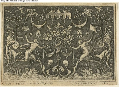 The Original Sin by Etienne Delaune, print, 1538-1583