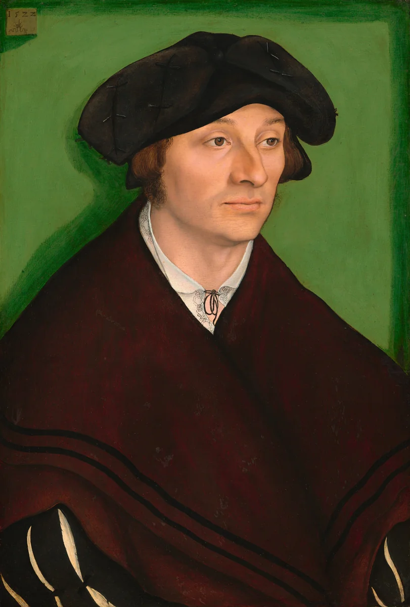 Portrait of a Man by Lucas Cranach, painting, 1522