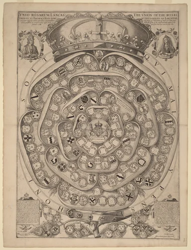 Talbot's Rose: A Record of the Knights of the Garter, 1486-1589 by Jodocus Hondius I; Thomas Talbot, print, 1589