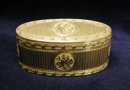 Snuffbox by Pierre-François-Mathis de Beaulieu, metalwork, 1770-1771