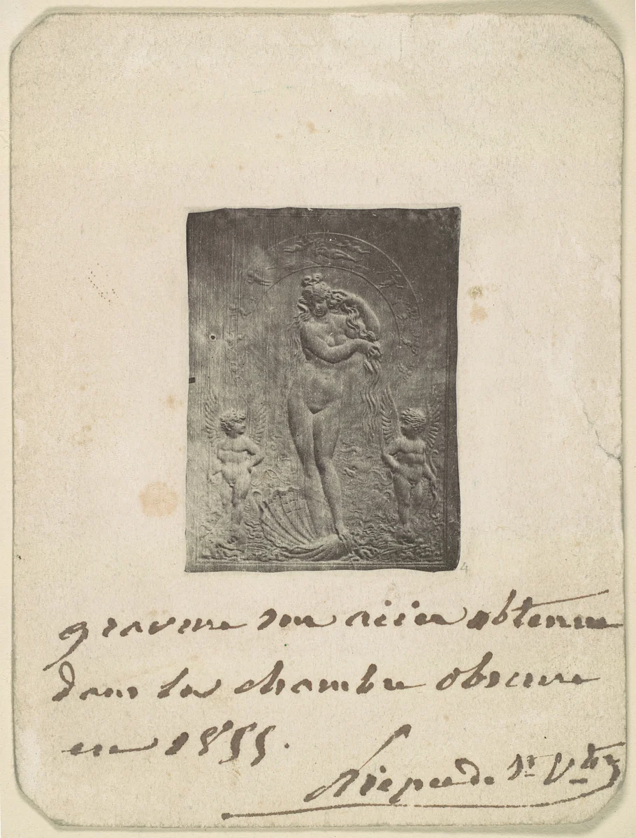 The Birth of Venus by Abel Niépce de St. Victor, photograph, 1855