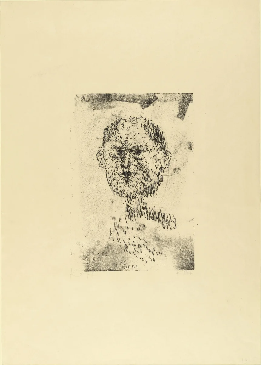 Head (Kopf) by Paul Klee, print, 1925